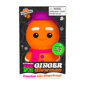 Schylling NeeDoh Ginger Glowman - Crunch-filled Sensory Toy